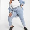 Cotton:On Cotton On Curve Mom Jeans In Mid Wash Blue For Women