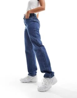 Cotton:On Cotton On Long Straight Leg Jeans In Blue Denim For Women Misty Blue
