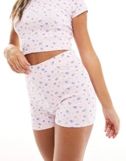 Cotton:On Cotton On Ditsy Pointelle Pyjama Shorts For Women Ditsy Pink