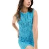 Cotton:On Cotton On Bodycon Mini Dress In Blue Crochet For Women Blue Crush