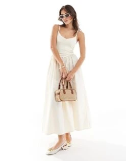 Cotton:On Romee Maxi Dress In Buttermilk For Women