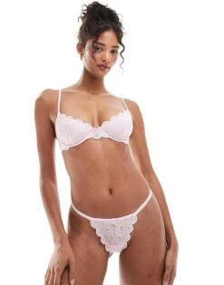 Cotton:On Cotton On Broderie Tanga G String Brief In French Fairytale Co-ord For Women