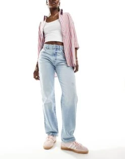 Cotton:On Original Straight Jean In Light/pastel Blue For Women