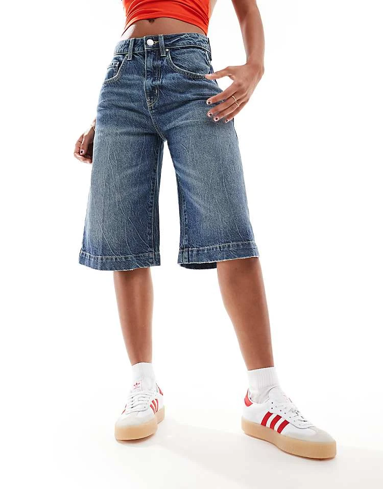 Cotton:On Cotton On 90s Baggy Shorts In Blue Dusk Denim For Women - Image 6