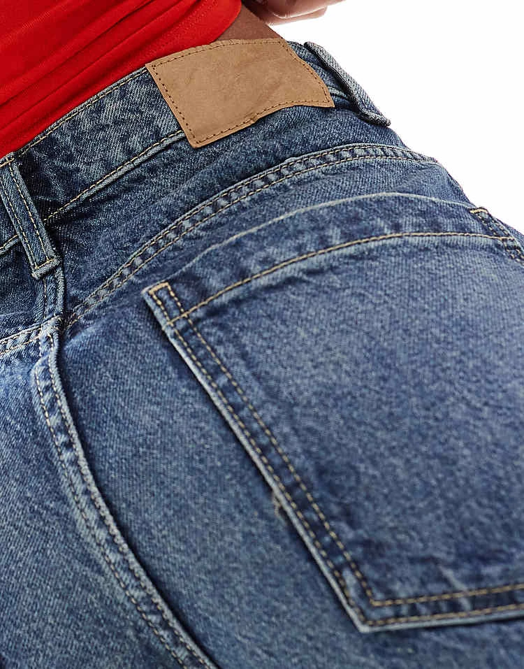 Cotton:On Cotton On 90s Baggy Shorts In Blue Dusk Denim For Women - Image 4