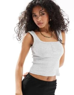 Cotton:On Cotton On Rory Henley Tank In Grey Marle For Women