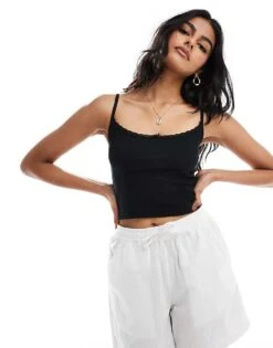 Cotton:On Cotton On Annabelle Rosette Cami In Black For Women