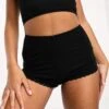 Cotton:On Cotton On Body Sleepwear Rib Lace Short In Black For Women