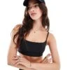 Cotton:On Workout Yoga Crop In Black Core For Women