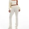 Cotton:On Bella Bootleg Trousers In Cream For Women Coconut