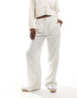 Cotton:On Haven Wide Leg Pant In Dahna Pinstripe For Women