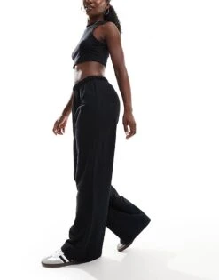 Cotton:On Cotton On Classic Wide Leg Trackpant In Black For Women