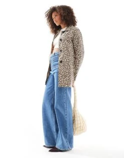 Cotton:On Cotton On Formal Jacket In Leopard Print For Women