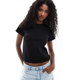 Cotton:On Cotton On Fitted 90s Baby Tee Black For Women