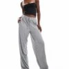 Cotton:On Cotton On Blair Wide Leg Pant In Grey Marle For Women