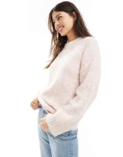 Cotton:On Cotton On Relaxed Fit Jumper In Pink For Women Flossy Pink Fluffy