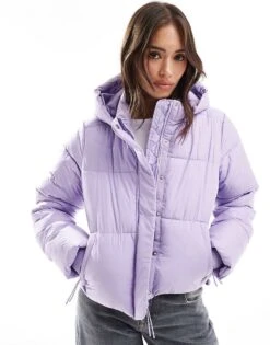 Cotton:On Cotton On The Mother Puffer Jacket In Purple Rose For Women
