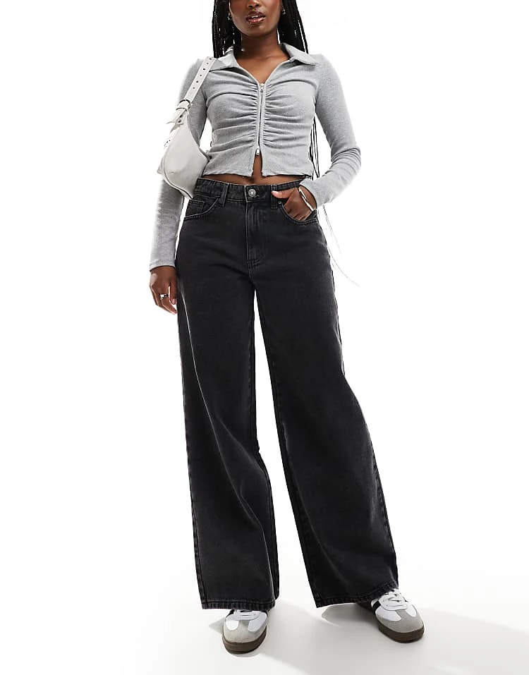 Cotton:On Relaxed Wide Jean In Grey For Women - Image 3