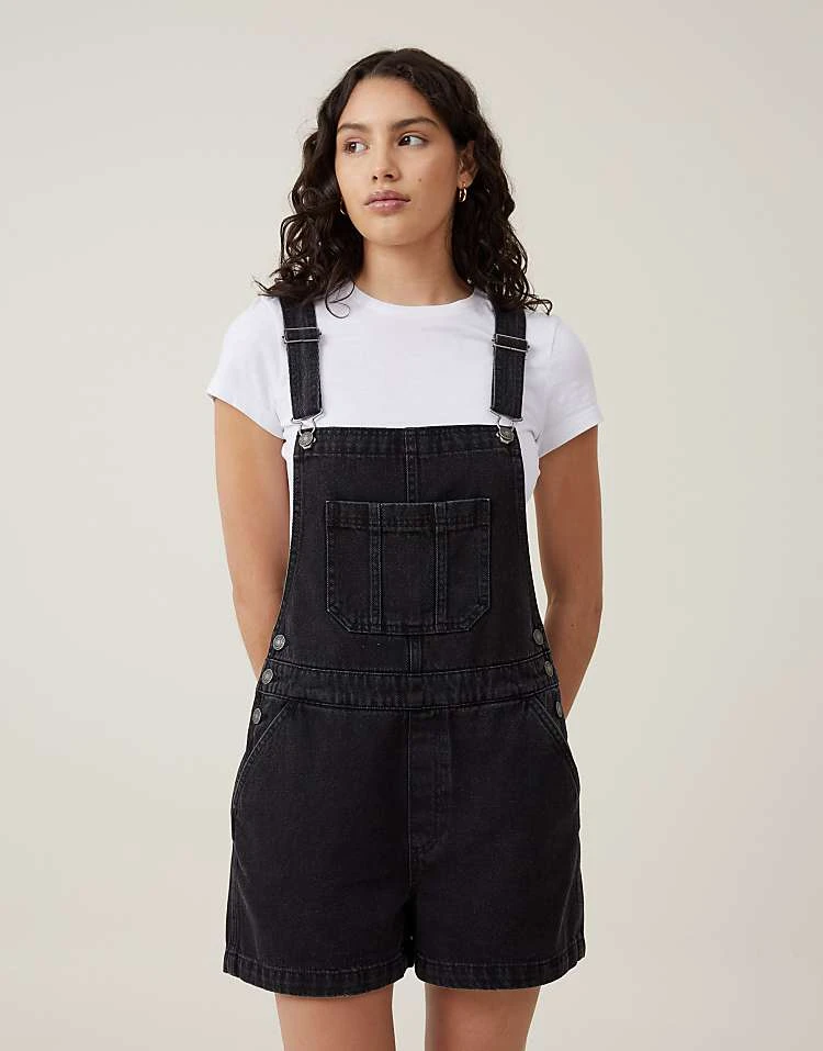 Cotton:On Short Denim Overall In Grey For Women - Image 2