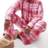 Cotton:On Cotton On Relaxed Flannel Pyjama Bottoms In Pink Red Check For Women Multi