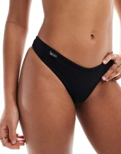 Cotton:On Cotton On Cotton Rib Thong Brief In Black For Women