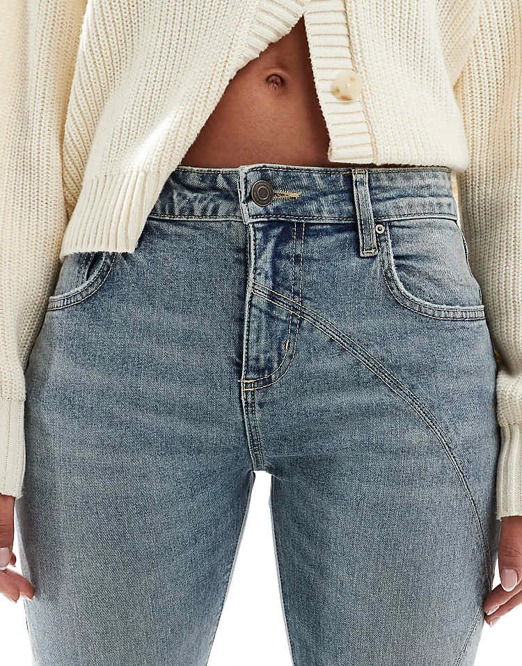 Cotton:On Stretch Bootcut Flare Jean In Light Blue For Women - Image 5