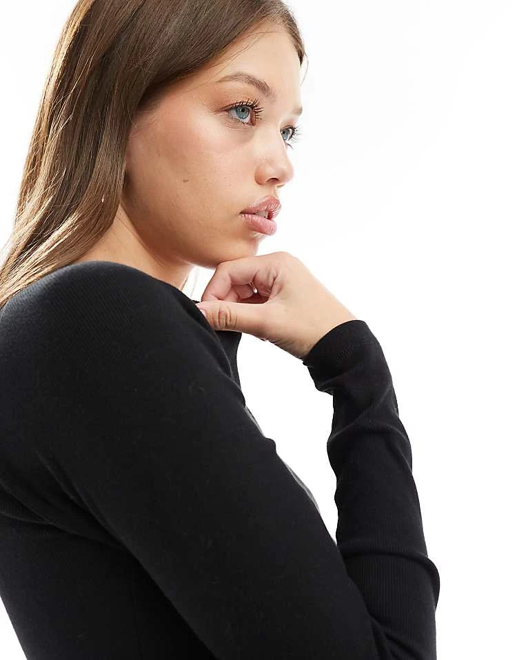 Cotton:On Kelsey Raglan Long Sleeve In Black For Women - Image 3