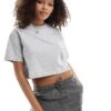 Cotton:On Cropped Boxy Tee In Grey For Women