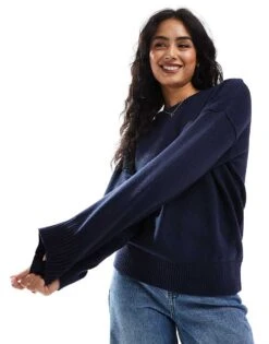 Cotton:On Cotton On Lux Crew Pullover In Total Eclipse For Women