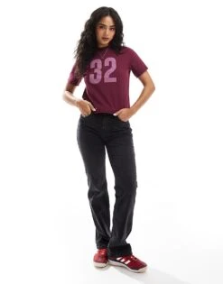 Cotton:On Cotton On Classic Tee With 32 Graphic In Cherry For Women