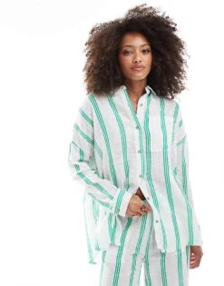 Cotton:On Swing Beach Shirt In Multi For Women