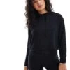 Cotton:On Cotton On Super Soft Hooded Long Sleeve Sleep Top In Black Co-ord For Women