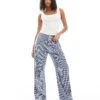 Cotton:On Cotton On Flannel Boyfriend Boxer Pant In Navy Check For Women