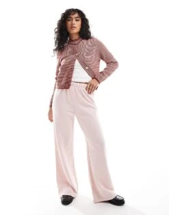 Cotton:On Classic Fleece Wide Leg Sweatpant In Pink For Women