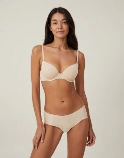 Cotton:On Ultimate Comfort T-shirt Bra In Beige For Women