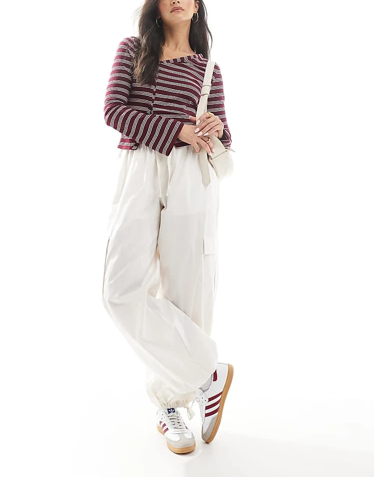 Cotton:On Summer Cargo Pant In Beige For Women - Image 6