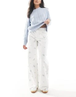 Cotton:On Relaxed Wide Jean In White For Women