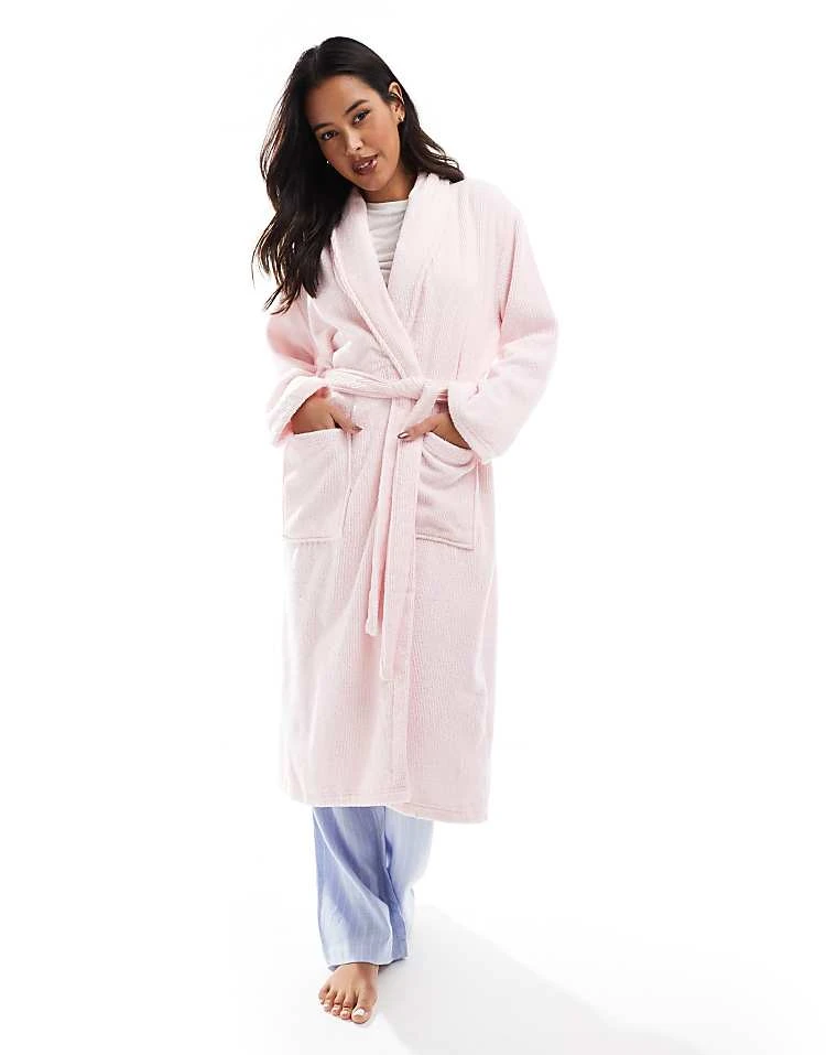 Cotton:On Luxe Terry Robe In Pink For Women - Image 4