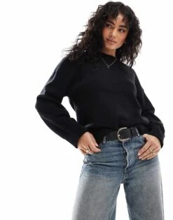 Cotton:On Cotton On Lux Crew Pullover In Black For Women