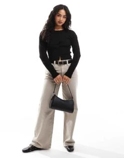 Cotton:On Cotton On Everfine Round Neck Cardigan In Black For Women