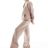 Cotton:On Cotton On Classic Fleece Wide Leg Sweatpant In Mocha Co-ord For Women