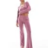 Cotton:On Cotton On Lounge Super Soft Relaxed Flare Trouser In Berry For Women Washed Berry