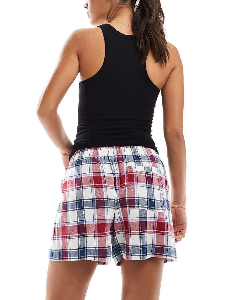 Cotton:On Cotton On Sleep Check Boxer Short In Red And Navy For Women - Image 3