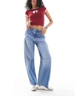 Cotton:On Cotton On Barrel Leg Jean In Saltwater Blue For Women