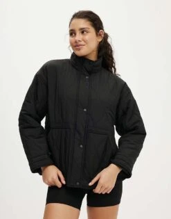 Cotton:On Warm Up Relaxed Lightweight Jacket In Black For Women
