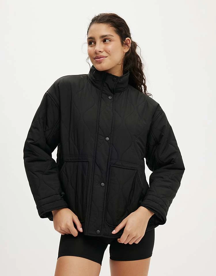 Cotton:On Warm Up Relaxed Lightweight Jacket In Black For Women