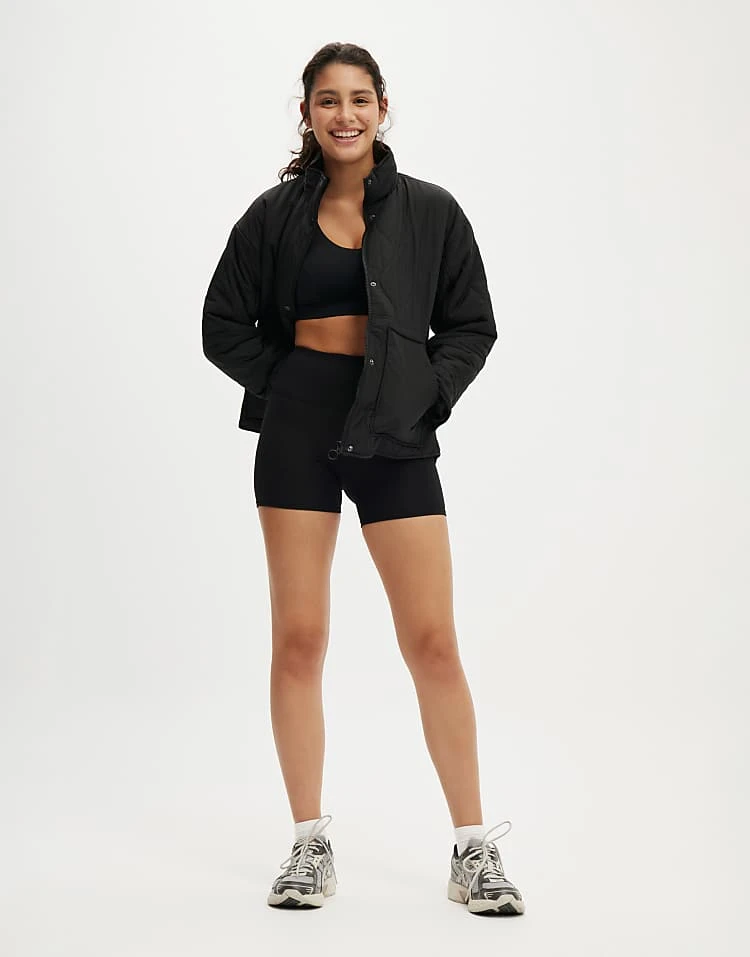 Cotton:On Warm Up Relaxed Lightweight Jacket In Black For Women - Image 3