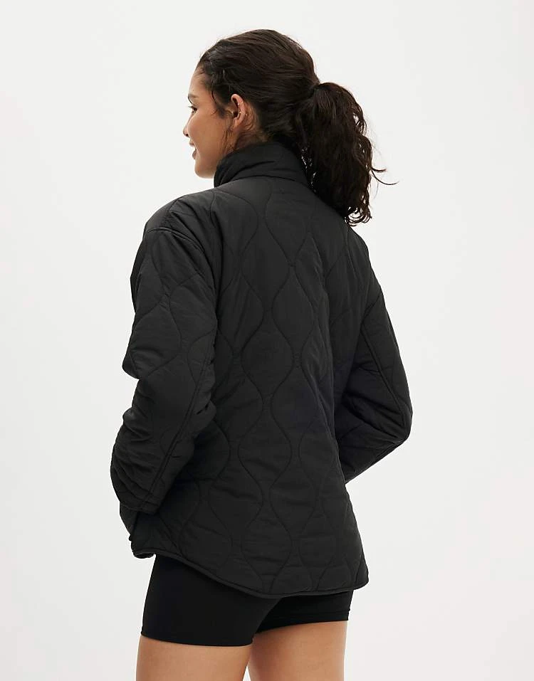 Cotton:On Warm Up Relaxed Lightweight Jacket In Black For Women - Image 4