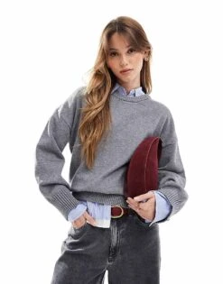 Cotton:On Cotton On Lux Crew Sweater In Grey Marle For Women