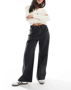 Cotton:On Cotton On Super Baggy Jeans In Graphite Black For Women